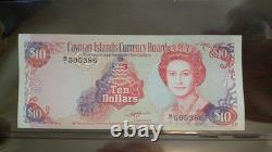Cayman Islands 10 DOLLARS 1991 QUEEN? Elizabeth UNC Sailboat Currency B/1 NOTE