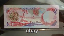 Cayman Islands 10 DOLLARS 1991 QUEEN? Elizabeth UNC Sailboat Currency B/1 NOTE