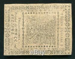 Cc-37 May 9, 1776 $7 Seven Dollars Continental Currency Note About Unc