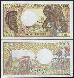 Central African Republic 5000 Francs P12 1984 Mine Unc Currency Money Bank Note