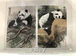 China 2019 CBMP Shi Jia Zhuang Panda Currency Art engraving Test Note UNC 2 PCS