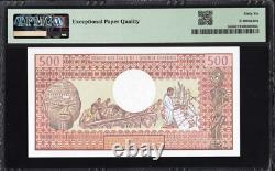 Congo Republic 500 Francs P2d 1981-84 PMG66 Gem UNC EPQ Banknote Currency Note