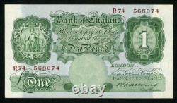 Currency 1929-34 Great Britain One Pound Banknote P-363b Catterns Prefix R74 UNC