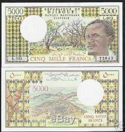 Djibouti 5000 Francs P38 D 1979 Ship Last Sign Unc Currency Money Bill Bank Note