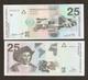 El Salvador 25 Colones New 1997 Pyramid Ship Columbus Unc Currency Bank Note
