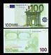 European Union 100 Euro P-18 Prefix V Spain Draghi 2002 Unc Eu Currency X 1 Note