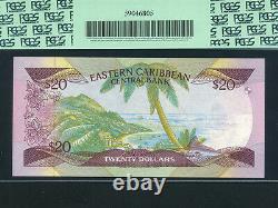 East Caribbean StatesP-19L, 20$, 1987-8 Queen Elizabeth II PCGS Gem UNC 68 EPQ