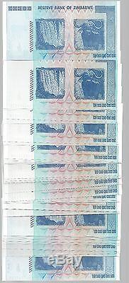 Error In Bundle, 100 Trillion Zimbabwe Dollar Money Currency. Unc 10 20 50