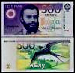 Estonia 500 Krooni P80 1994 Barn Swallow Euro Unc Rare Currency Money Bill Note