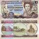 Falkland Islands 20 Pound Banknote World Paper Money Unc Currency Pick P15 Queen