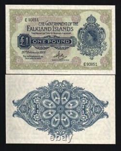 Falkland Islands £1 P-8 1974? Queen Elizabeth II UNC World Currency Money NOTE