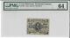 Fr 1236 5 Cents Third Issue Fractional Currency Pmg 64 Ch Unc Free Shipping