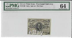 Fr 1236 5 Cents Third Issue Fractional Currency Pmg 64 Ch Unc Free Shipping