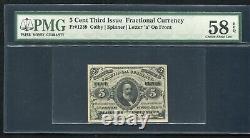 Fr. 1239 5 Cents Third Issue Fractional Currency Note Pmg About Unc-58epq