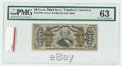Fr 1339 THIRD ISSUE 50¢ GREEN BACK PMG 63 CHOICE UNC FRACTIONAL CURRENCY FIFTY