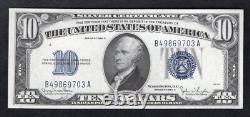 Fr. 1705 1934-d $10 Ten Dollars Silver Certificate Currency Note Gem Unc