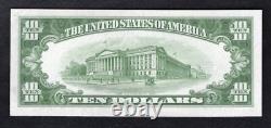 Fr. 1705 1934-d $10 Ten Dollars Silver Certificate Currency Note Gem Unc