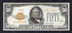 Fr. 2404 1928 $50 Fifty Dollars Gold Certificate Currency Note Au/unc