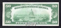 Fr. 2404 1928 $50 Fifty Dollars Gold Certificate Currency Note Au/unc