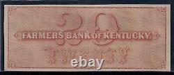Frankfort, KY, $20, Obsolete Banknote, The Farmers Bank of Kentucky, Gem Unc