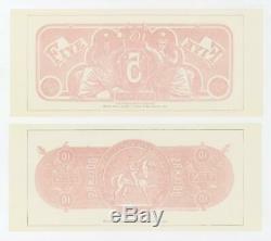 (Full Set) Chemicograph Backs Intended for C. S. A. Currency with Envelope AU/UNC