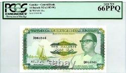 GAMBIA 10 DALASIS CENTRAL BANK GEM UNC PICK 10 a LUCKY MONEY VALUE $216