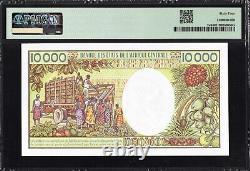 Gabon 10,000 Francs P7a 1984 PMG64 Choice UNC Banknote Currency French African