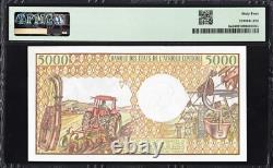 Gabon 5000 Francs P6a 1984 PMG64 Choice UNC Banknote Currency Note French AFRICA