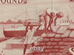 Gambia, Currency Board 1965-70 £1 Banknote Pick 2a Choice UNC 64 Wmk Crocodile