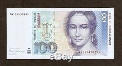 Germany 100 Marks P41 1989 Piano Fork Pre Euro Unc Currency Money Bill Bank Note