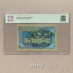 Germany 5 Mark Banknote 1904 P8b UNC TQG 64 EPQD Germania, Dragon Currency B999