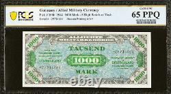Germany / Allied Military Currency 1000 Mark 1944 Pick-198b GEM UNC PCGS 65 PPQ