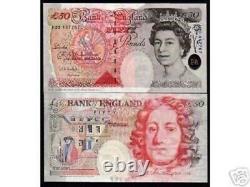 Great Britain £50 POUNDS P-388 1994? QUEEN Elizabeth England UNC World Currency