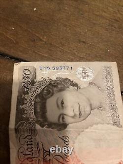 Great Britain £50 POUNDS P-388 1994? QUEEN Elizabeth England UNC World Currency