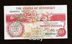 Guernsey 20 Pounds P55 1995 Ship Gibraltar Bay Frigate Unc Currency Money Note