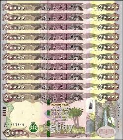 HALF MILLION UNC Iraqi Dinar Currency / IQD High Security Notes / 10x 50K