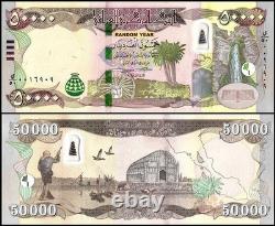 HALF MILLION UNC Iraqi Dinar Currency / IQD High Security Notes / 10x 50K