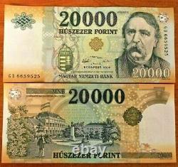 HUNGARY 20000 20,000 FORINT P-207 2016 x 1 Pcs UNC Currency HUF Bank Note