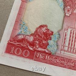 Hong Kong 100 Dollars Banknote 1983 P 187d UNC HSBC Lion Currency B999