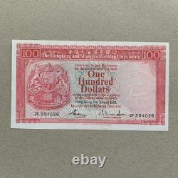 Hong Kong 100 Dollars Banknote 1983 P 187d UNC HSBC Lion Currency B999