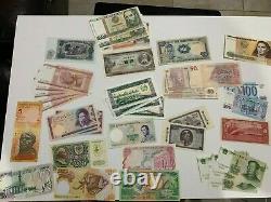 Huge Lot Of Worldwide Foreign Paper Currency, 650+ notes, many UNC & consecutive