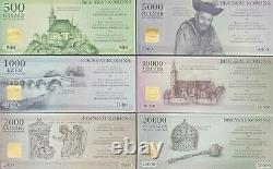 Hungary Banknotes Bocskai Korona UNC FULL SET RARE Local Currency 2016 Lot