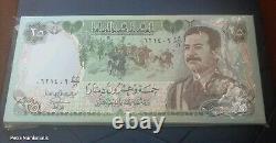 IRAQ 25 DINARS P-73 1986 x 100 Pcs Lot SADDAM MILITARY UNC IRAQI Bundle BANKNOTE
