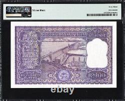 India 100 Rupees P45 1962-67 PMG63 Choice UNC Banknote Note Currency APPEARS GEM