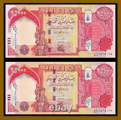 Iraq 25000 25,000 Dinars x 4 Pcs (One Tenth of Million), 2021 IQD Currency Unc