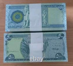 Iraq 250,000 DINARS New 2018, 500 dinar × 500 Pcs 5 BUNDLE UNC Currency NOTE