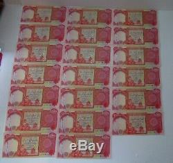 Iraqi Dinars Iqd Currency 500,000 Unc Crisp Authentic 20 X 25,000 Notes