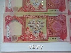 Iraqi Dinars Iqd Currency 500,000 Unc Crisp Authentic 20 X 25,000 Notes