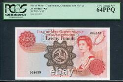 Isle of Man 1979, 20 Pounds, P32, PCGS 64 PPQ UNC