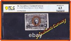 JC&C Fr. 1314SP Fractional Currency 50¢ 2nd Issue Unc 63 by PCGS Banknote